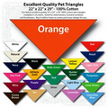 22"x22"x29" Blank Orange Solid Imported 100% Cotton Pet Bandanna